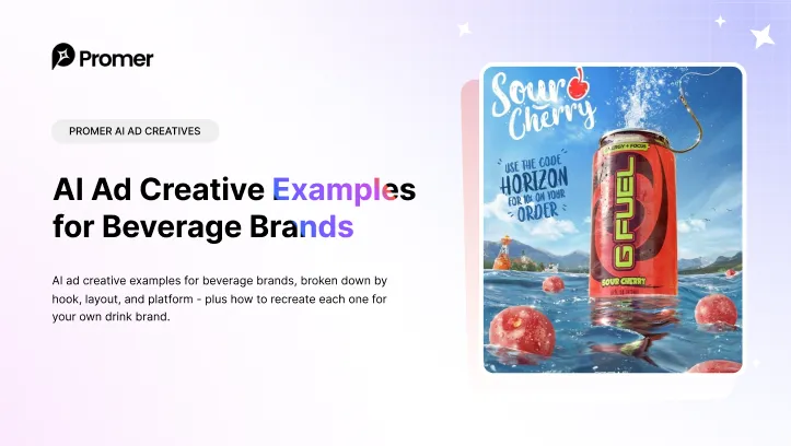 15 AI Ad Creative Examples for Beverage Brands | Promer AI