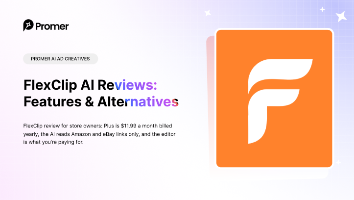 FlexClip Review: Template vs AI on the Same Product Ad