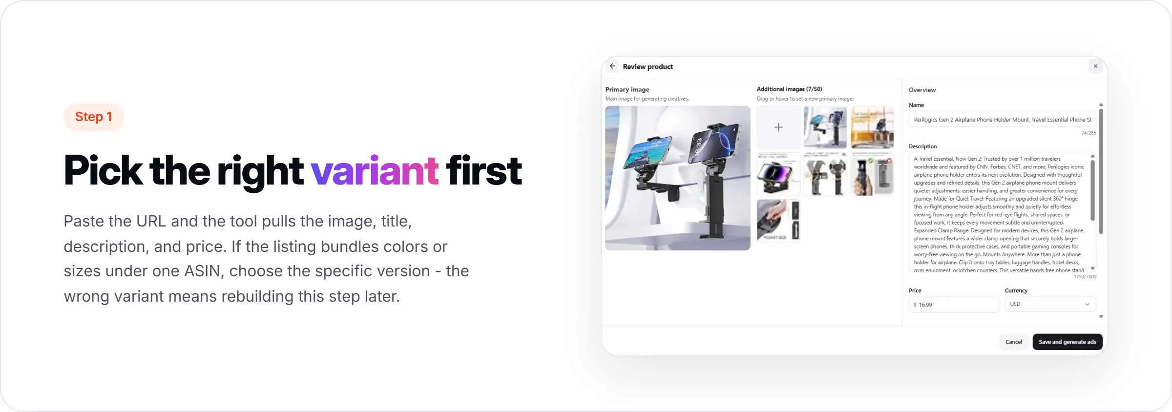 Step 1: Extract Your Product Data From the Amazon Link
