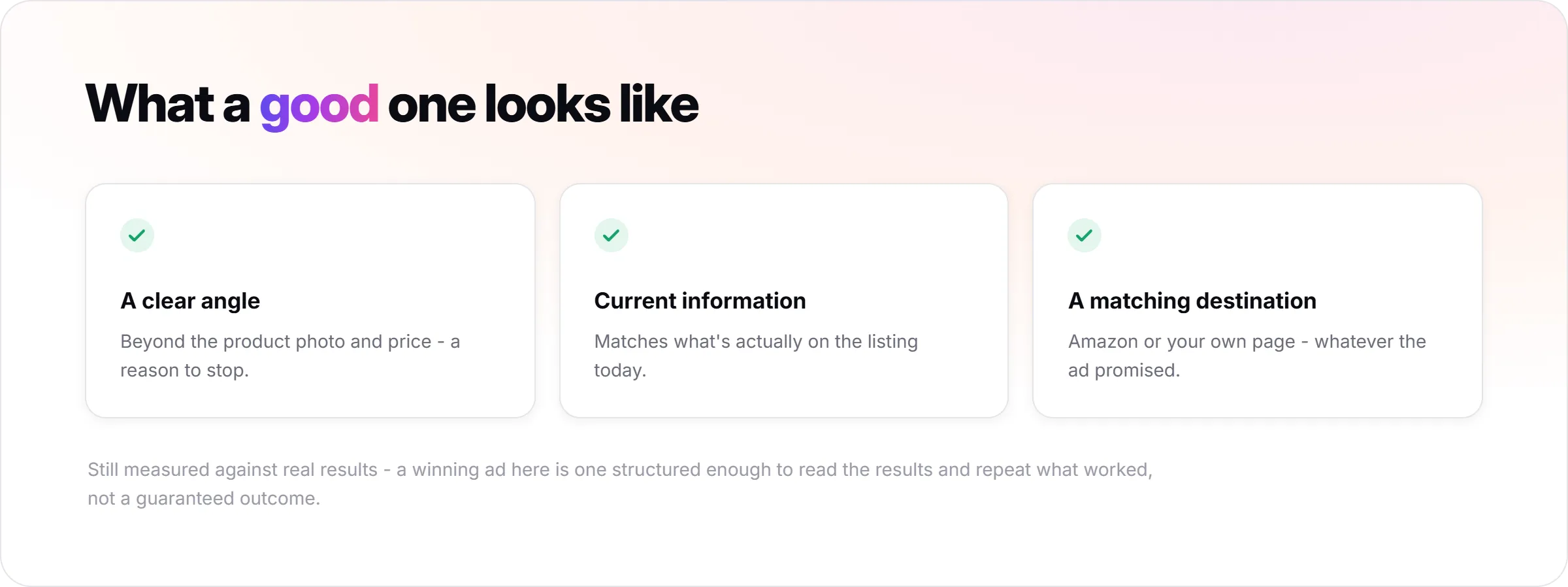 What a Good Ad Built From an Amazon Listing Looks Like?