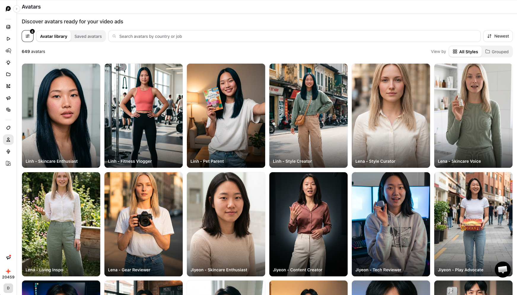 Promer AI avatar actors for ecommerce ads