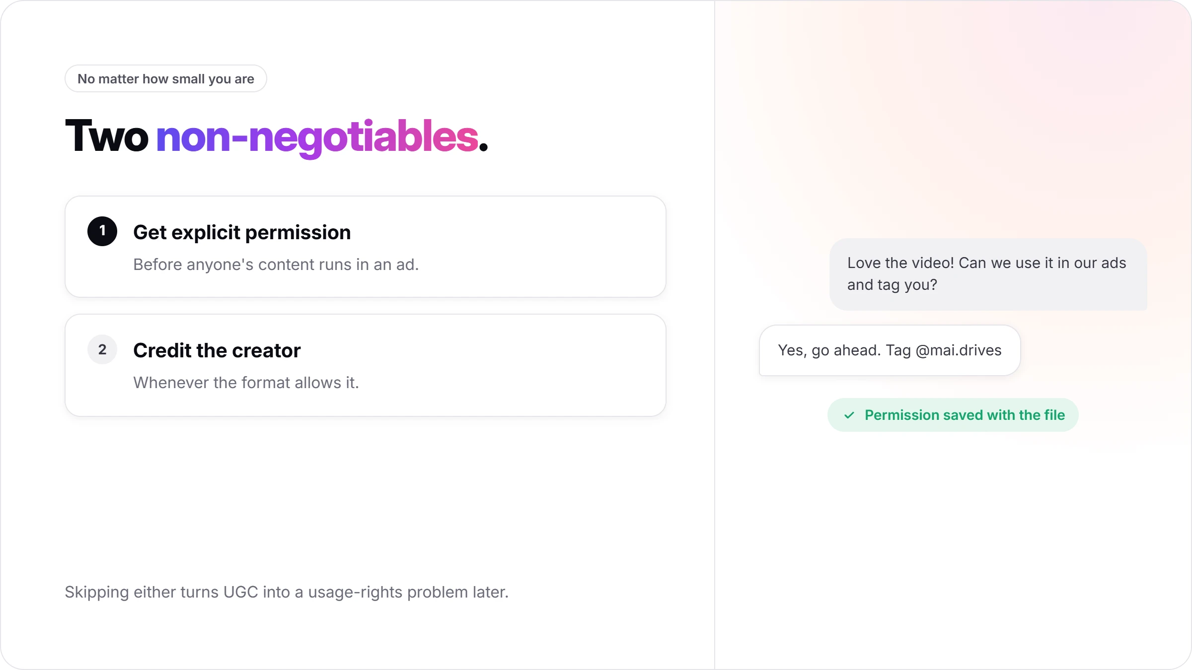 Sourcing Real UGC Once You Have a Handful of Customers