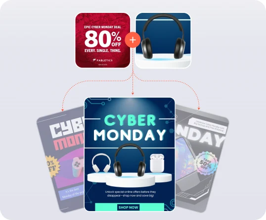 AI Ad Clone for Cyber Monday ads