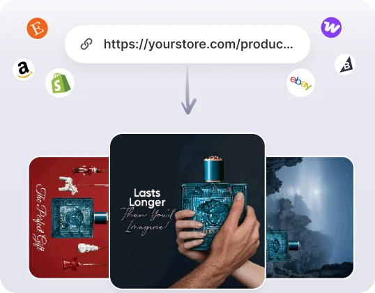AI Ad Concept for perfume product images