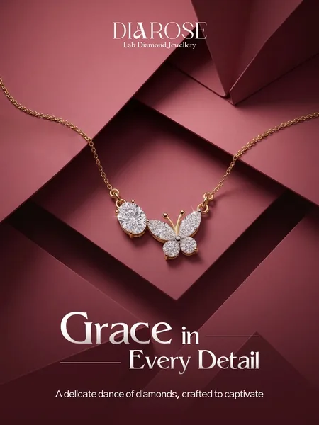 Jewelry ad created with Promer AI Ad Prompt