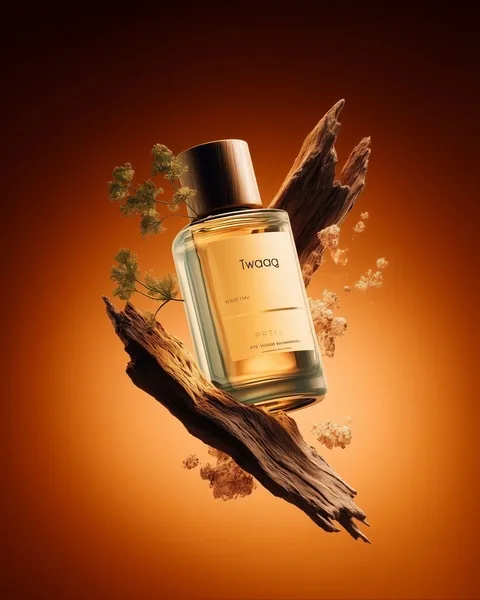 Perfume ad created with Promer AI Ad Prompt