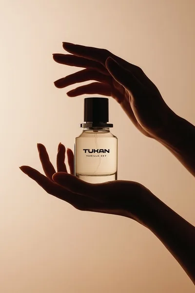 Perfume ad created with Promer AI Ad Clone