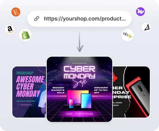 AI Ad Concept for Cyber Monday ads