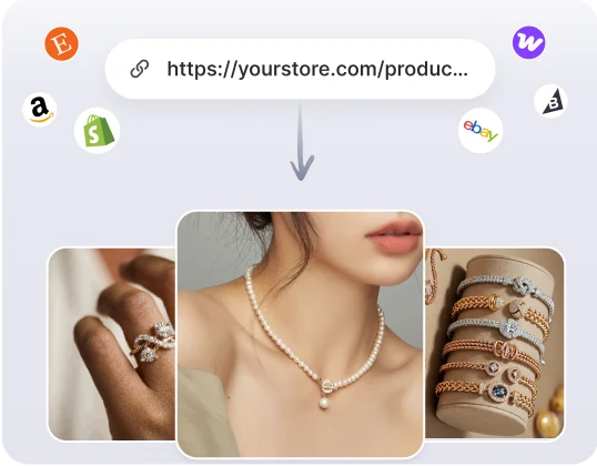 AI Ad Concept for AI generated jewelry images