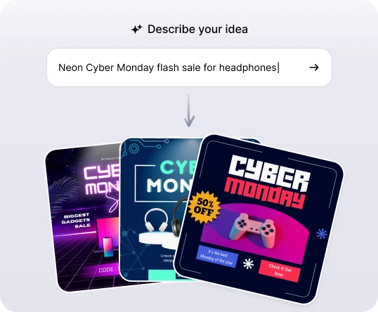 AI Ad Prompt for Cyber Monday ads