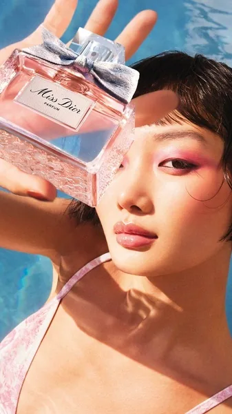 Perfume ad created with Promer AI Ad Clone